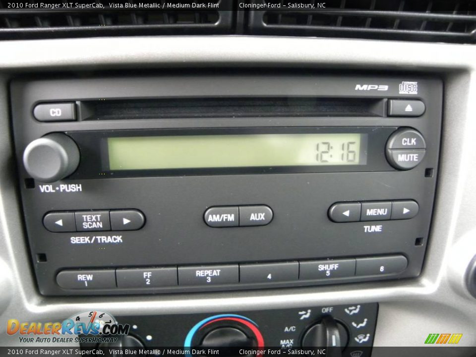 2010 Ford Ranger XLT SuperCab Vista Blue Metallic / Medium Dark Flint Photo #20
