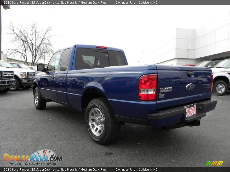 2010 Ford Ranger XLT SuperCab Vista Blue Metallic / Medium Dark Flint Photo #23