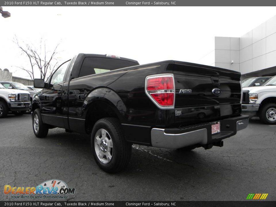 2010 Ford F150 XLT Regular Cab Tuxedo Black / Medium Stone Photo #23