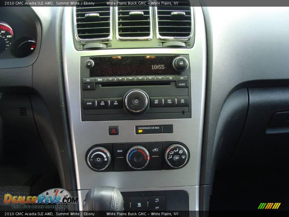 2010 GMC Acadia SLE AWD Summit White / Ebony Photo #23