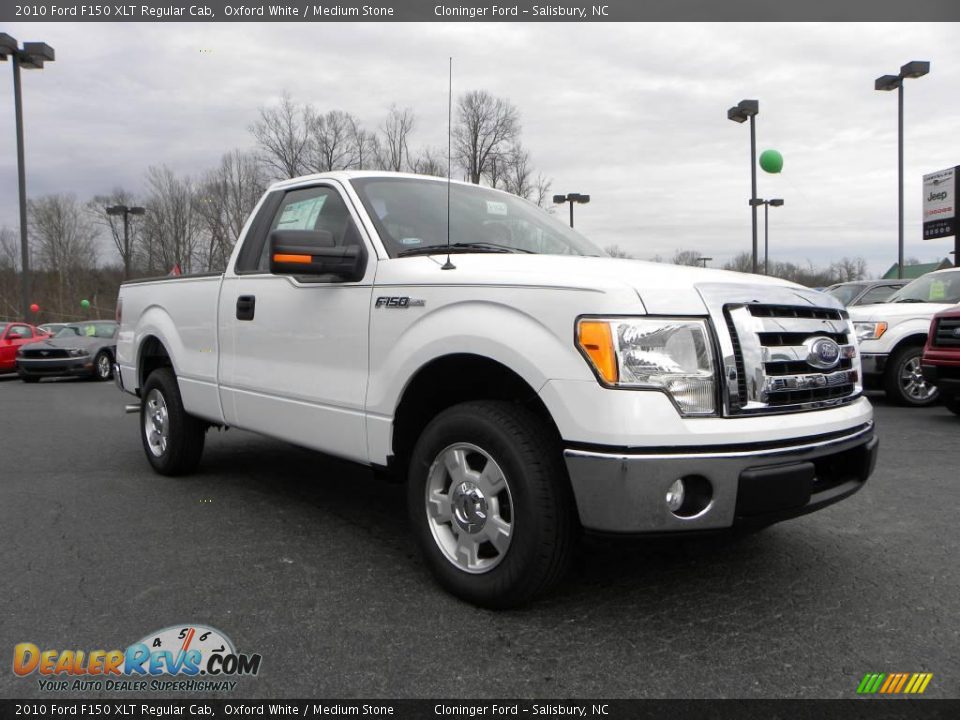 2010 Ford F150 XLT Regular Cab Oxford White / Medium Stone Photo #1