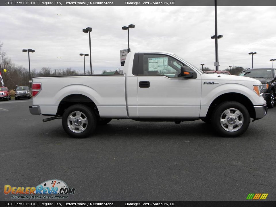 2010 Ford F150 XLT Regular Cab Oxford White / Medium Stone Photo #2