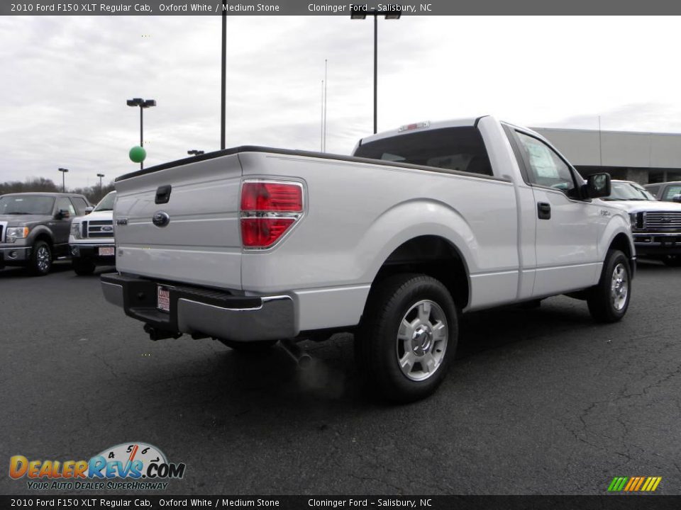 2010 Ford F150 XLT Regular Cab Oxford White / Medium Stone Photo #3