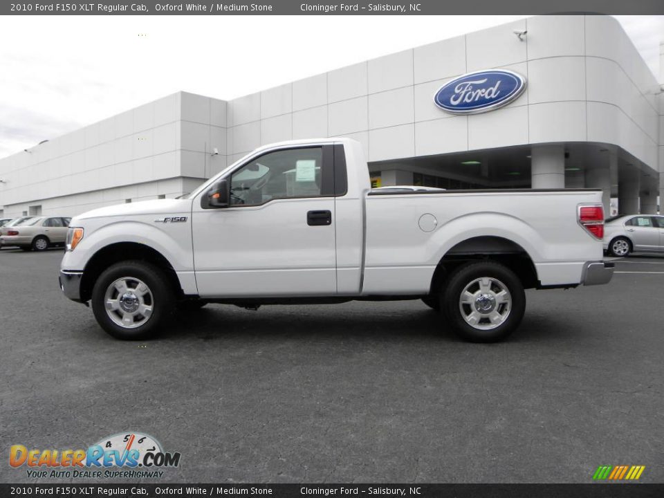 2010 Ford F150 XLT Regular Cab Oxford White / Medium Stone Photo #5