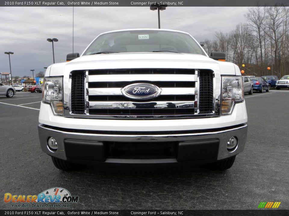 2010 Ford F150 XLT Regular Cab Oxford White / Medium Stone Photo #7