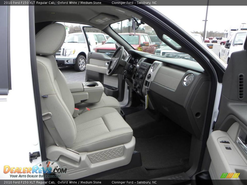 2010 Ford F150 XLT Regular Cab Oxford White / Medium Stone Photo #10