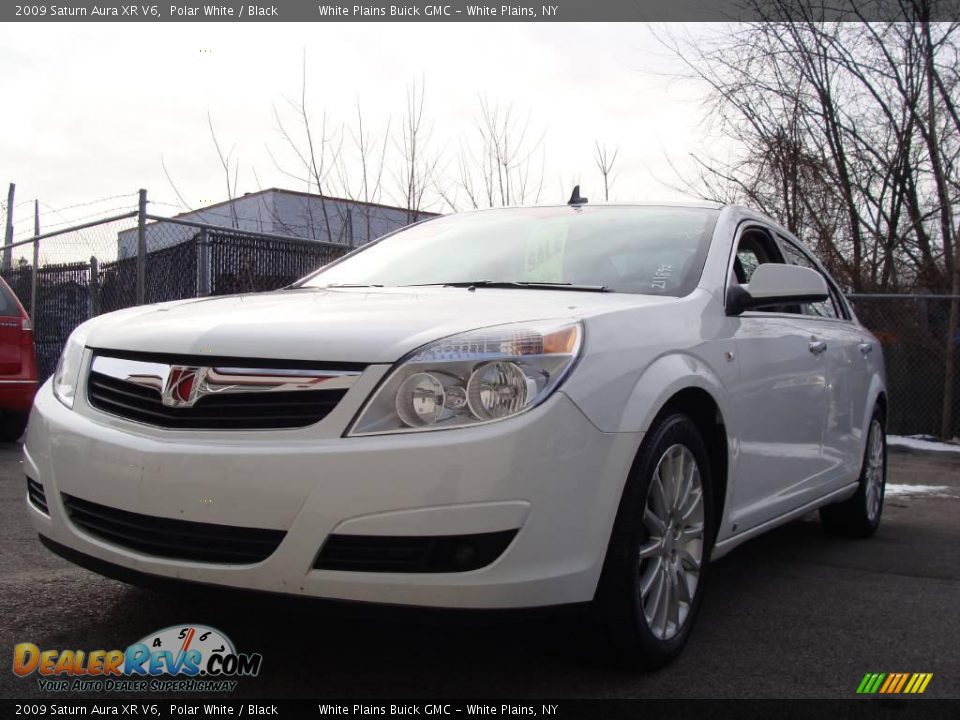 2009 Saturn Aura XR V6 Polar White / Black Photo #1