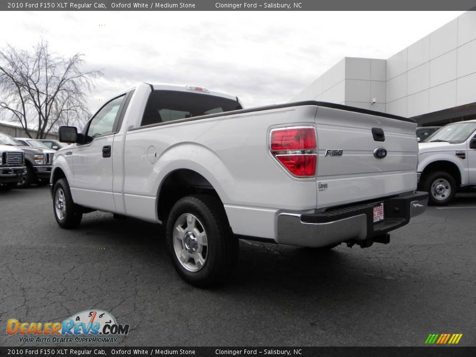 2010 Ford F150 XLT Regular Cab Oxford White / Medium Stone Photo #23