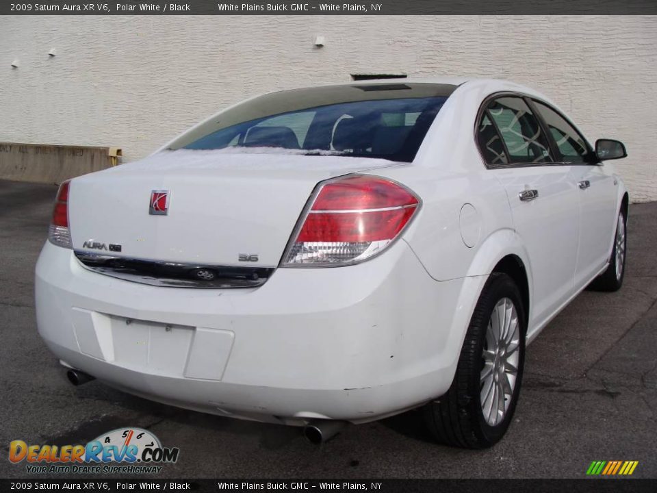 2009 Saturn Aura XR V6 Polar White / Black Photo #5