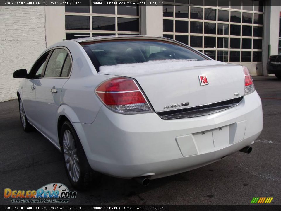 2009 Saturn Aura XR V6 Polar White / Black Photo #7