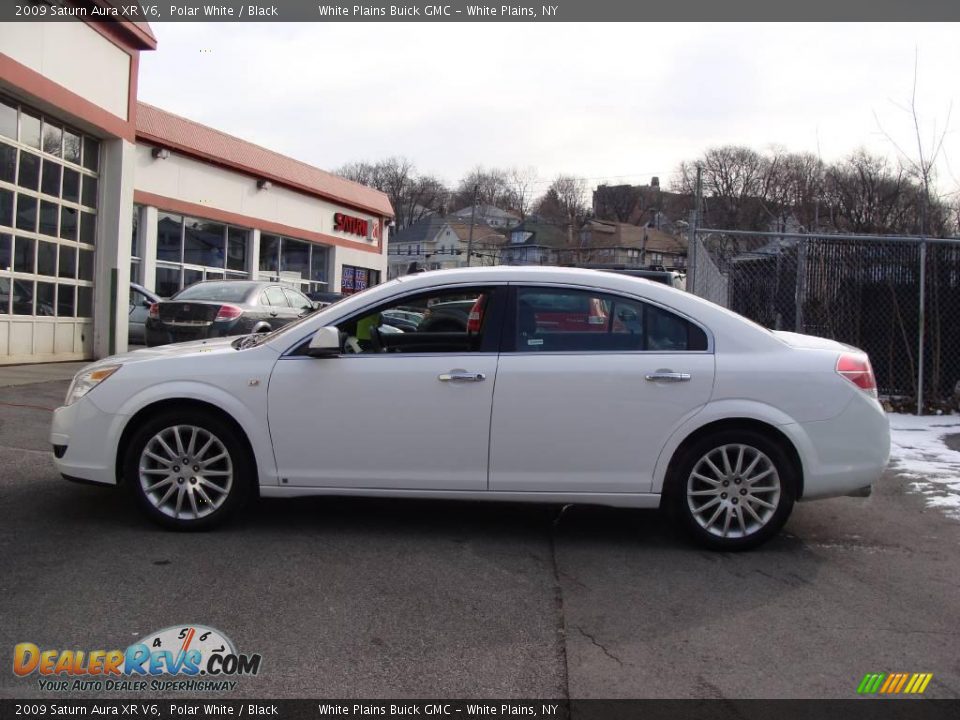 2009 Saturn Aura XR V6 Polar White / Black Photo #8