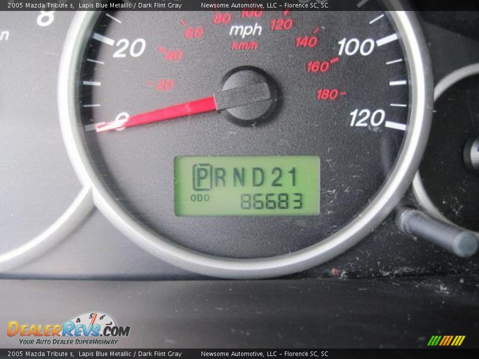 2005 Mazda Tribute s Lapis Blue Metallic / Dark Flint Gray Photo #6