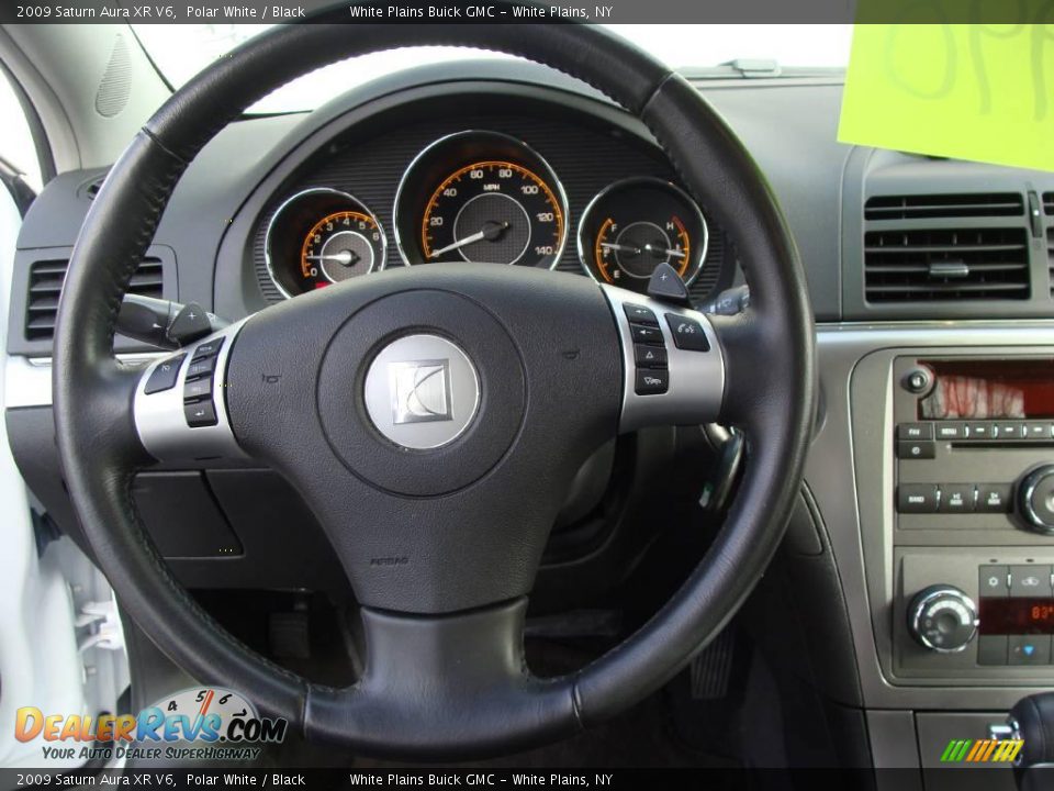 2009 Saturn Aura XR V6 Polar White / Black Photo #21