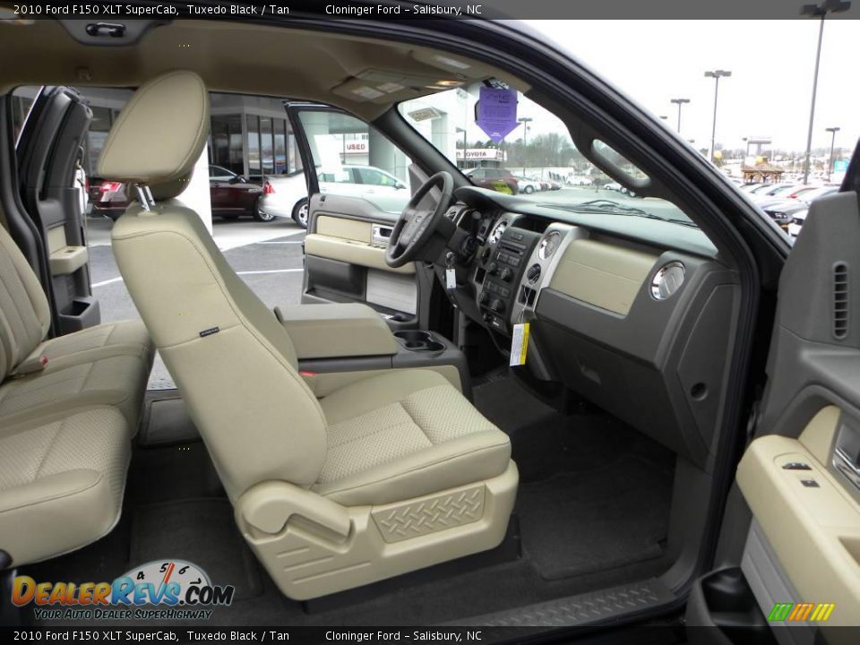 2010 Ford F150 XLT SuperCab Tuxedo Black / Tan Photo #11