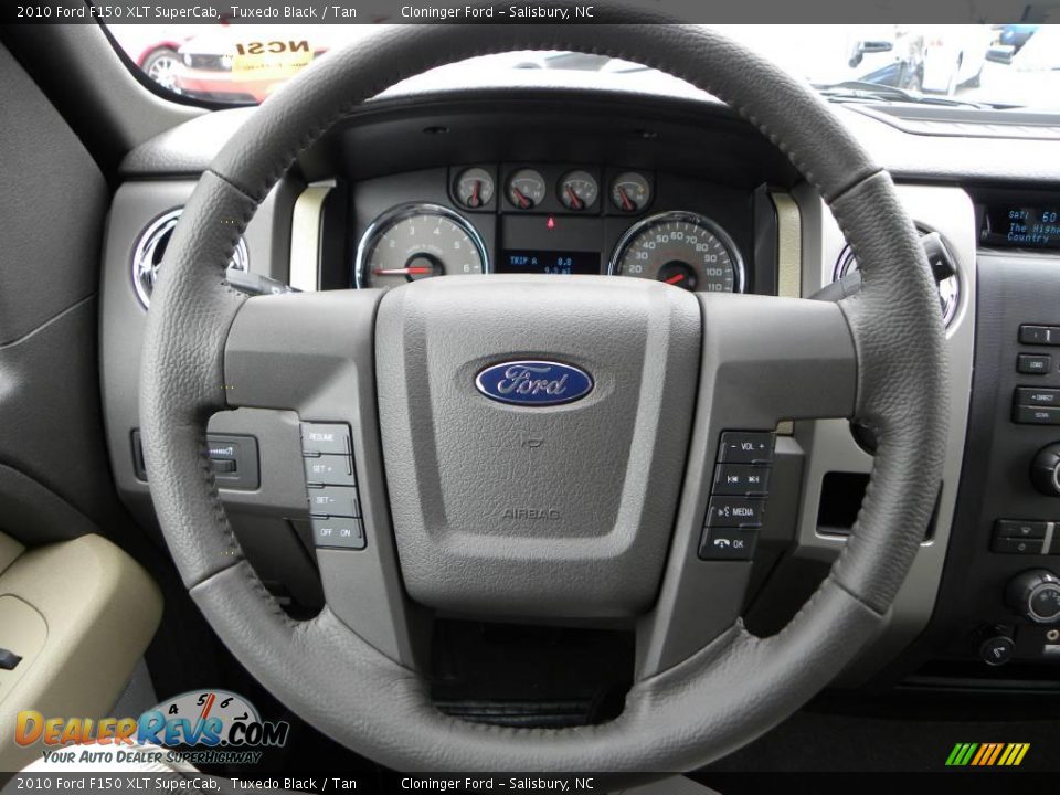 2010 Ford F150 XLT SuperCab Tuxedo Black / Tan Photo #20