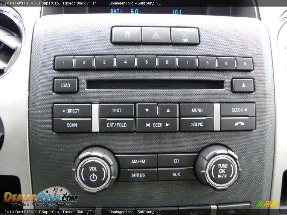 2010 Ford F150 XLT SuperCab Tuxedo Black / Tan Photo #22