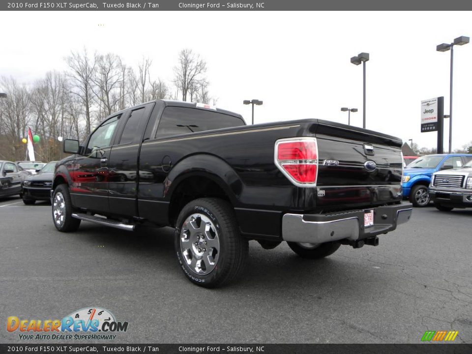 2010 Ford F150 XLT SuperCab Tuxedo Black / Tan Photo #27