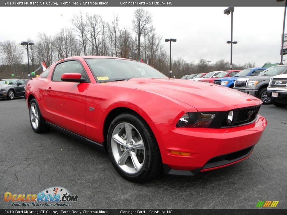 2010 Ford Mustang GT Coupe Torch Red / Charcoal Black Photo #1