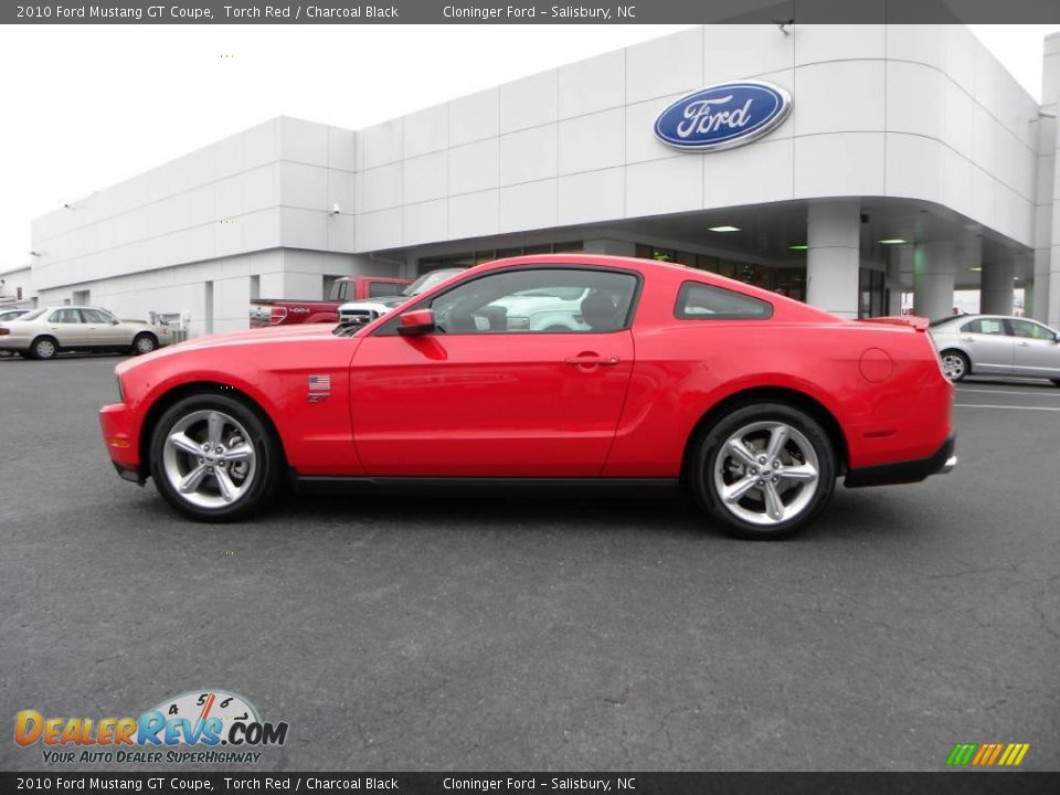 2010 Ford Mustang GT Coupe Torch Red / Charcoal Black Photo #5
