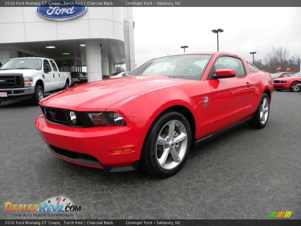2010 Ford Mustang GT Coupe Torch Red / Charcoal Black Photo #6