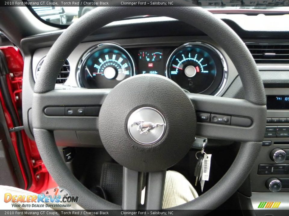 2010 Ford Mustang GT Coupe Torch Red / Charcoal Black Photo #15