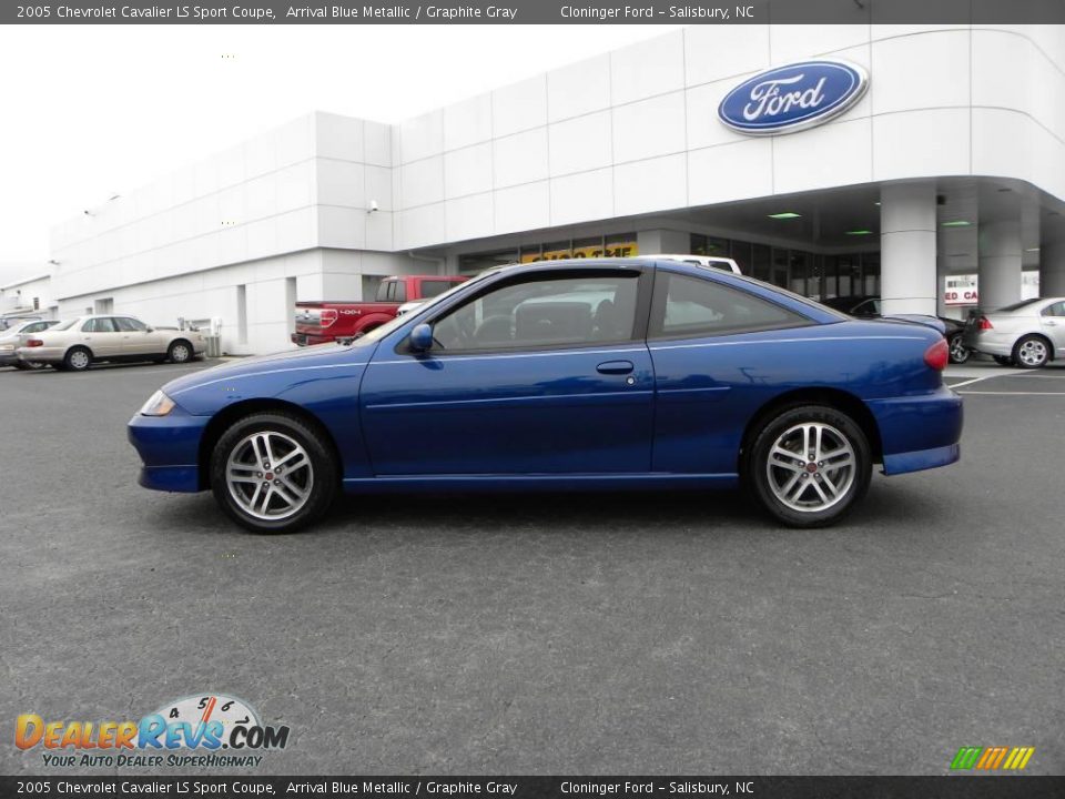 2005 Chevrolet Cavalier LS Sport Coupe Arrival Blue Metallic / Graphite Gray Photo #5