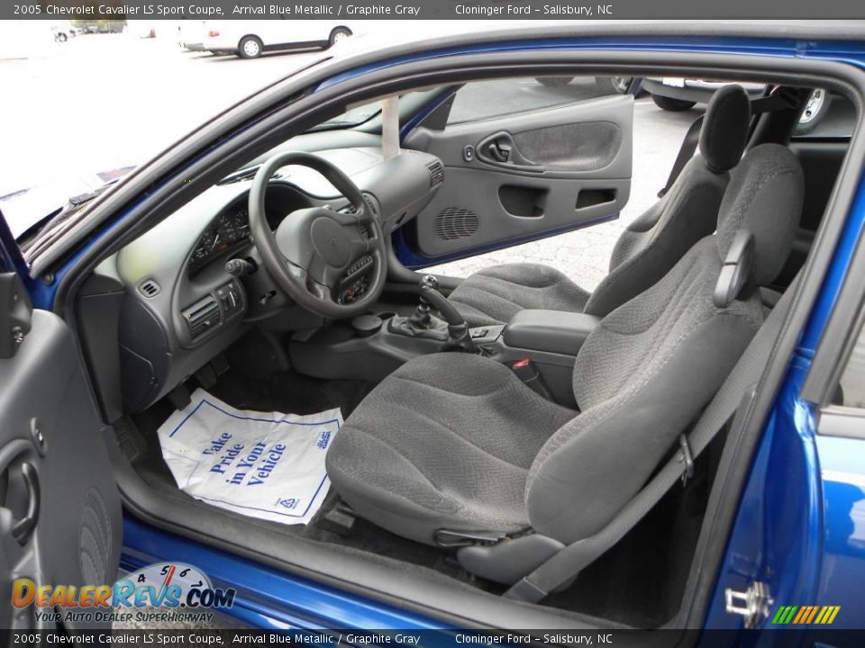 2005 Chevrolet Cavalier LS Sport Coupe Arrival Blue Metallic / Graphite Gray Photo #8