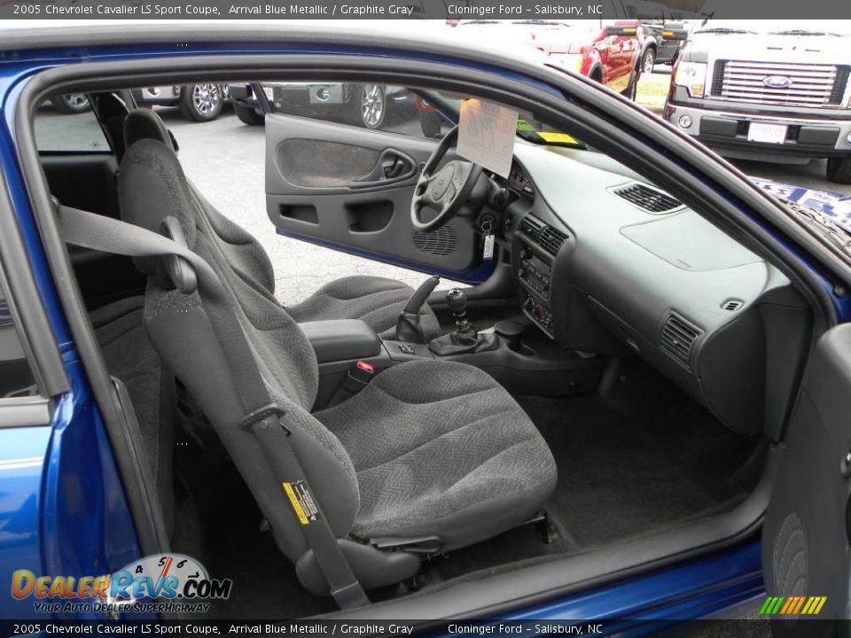 2005 Chevrolet Cavalier LS Sport Coupe Arrival Blue Metallic / Graphite Gray Photo #9