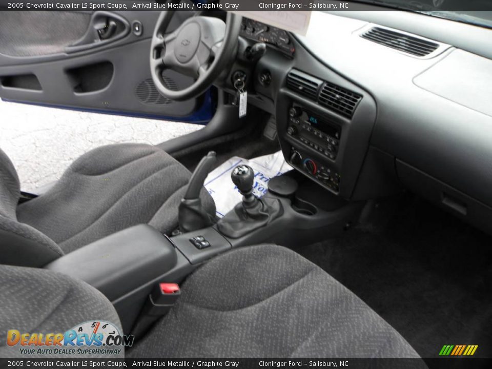 2005 Chevrolet Cavalier LS Sport Coupe Arrival Blue Metallic / Graphite Gray Photo #10