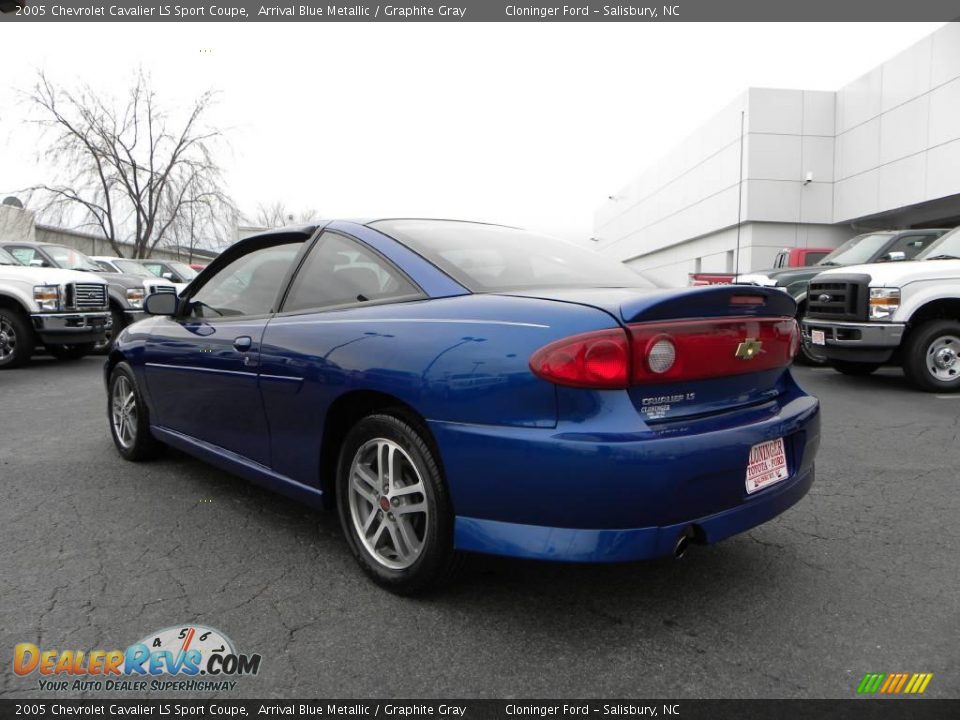 2005 Chevrolet Cavalier LS Sport Coupe Arrival Blue Metallic / Graphite Gray Photo #22