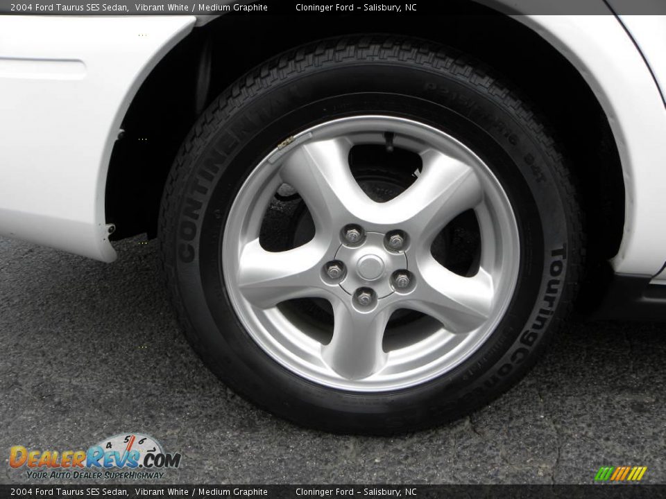 2004 Ford Taurus SES Sedan Vibrant White / Medium Graphite Photo #13