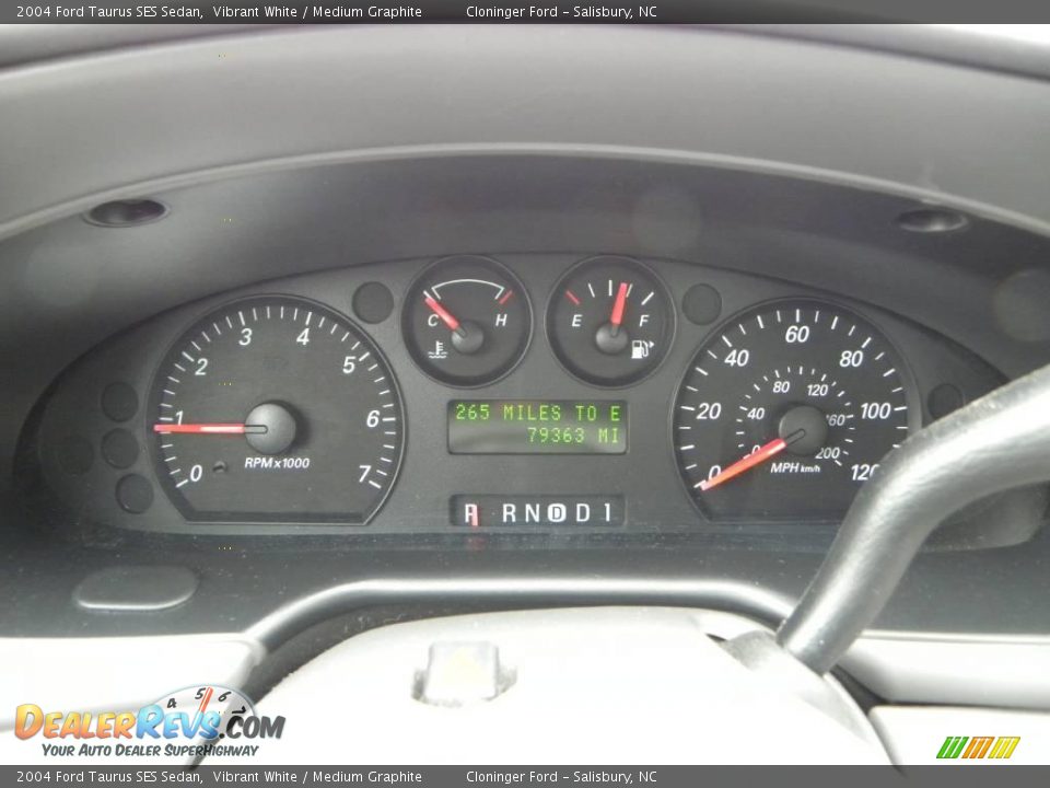 2004 Ford Taurus SES Sedan Vibrant White / Medium Graphite Photo #17
