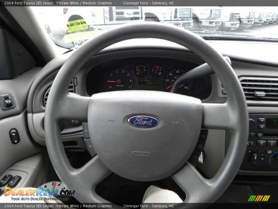 2004 Ford Taurus SES Sedan Vibrant White / Medium Graphite Photo #18