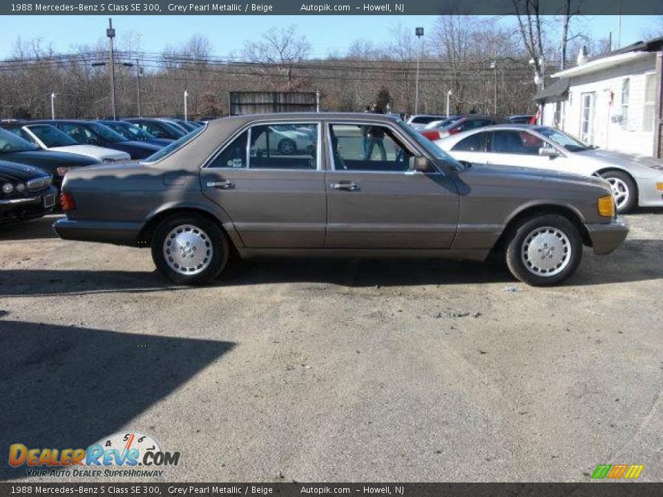 1988 Mercedes-Benz S Class SE 300 Grey Pearl Metallic / Beige Photo #4