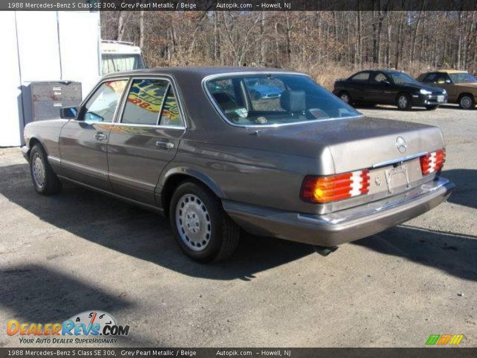 1988 Mercedes-Benz S Class SE 300 Grey Pearl Metallic / Beige Photo #7
