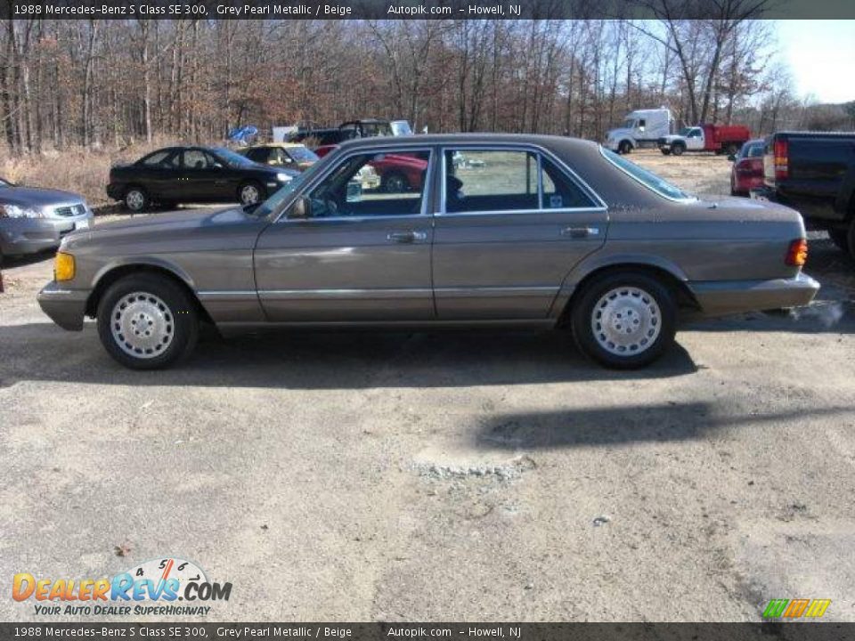 1988 Mercedes-Benz S Class SE 300 Grey Pearl Metallic / Beige Photo #8