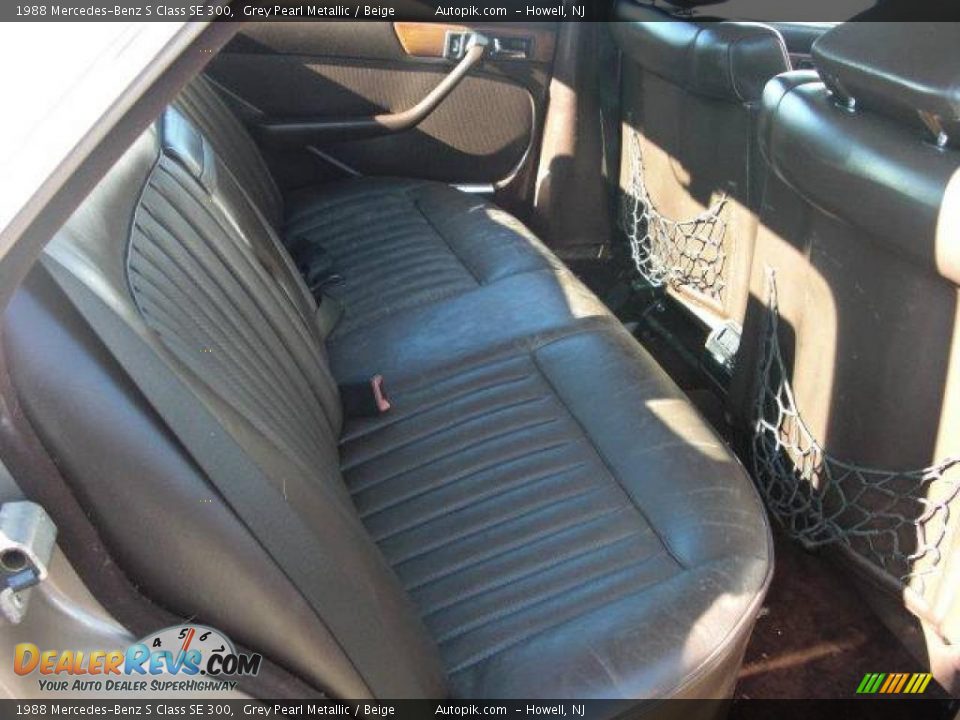 1988 Mercedes-Benz S Class SE 300 Grey Pearl Metallic / Beige Photo #11
