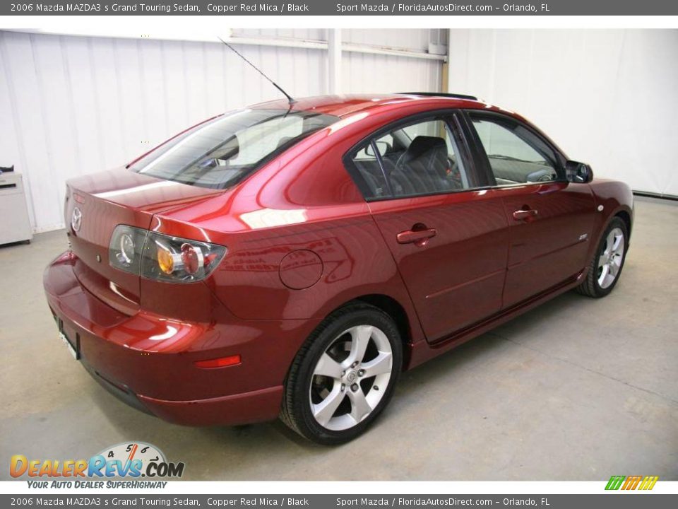 2006 Mazda MAZDA3 s Grand Touring Sedan Copper Red Mica / Black Photo #5
