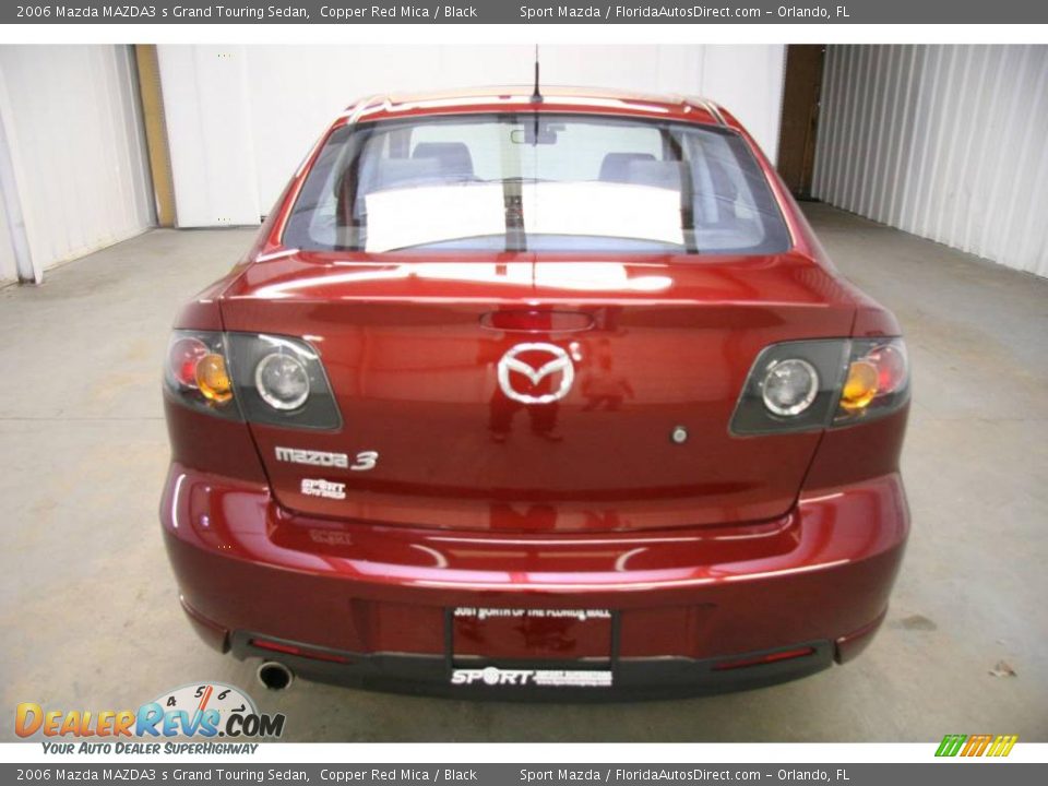 2006 Mazda MAZDA3 s Grand Touring Sedan Copper Red Mica / Black Photo #6