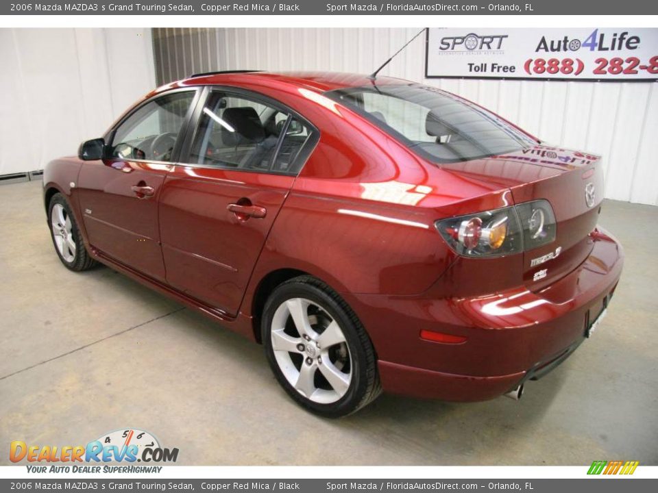 2006 Mazda MAZDA3 s Grand Touring Sedan Copper Red Mica / Black Photo #7
