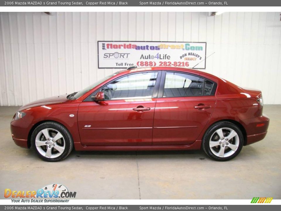2006 Mazda MAZDA3 s Grand Touring Sedan Copper Red Mica / Black Photo #8