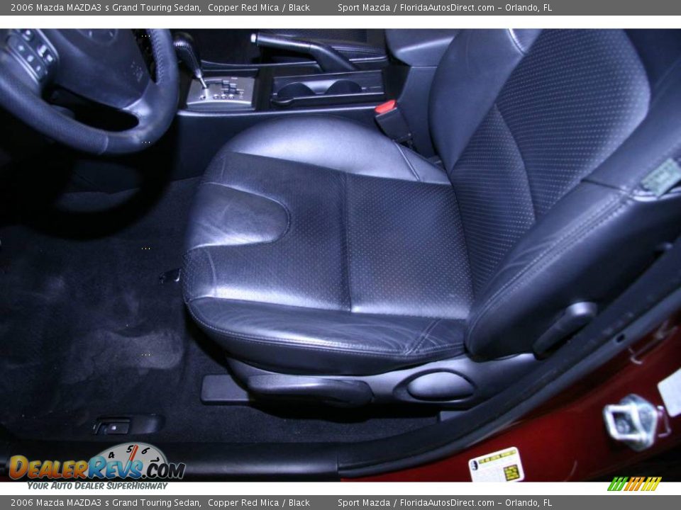 2006 Mazda MAZDA3 s Grand Touring Sedan Copper Red Mica / Black Photo #16