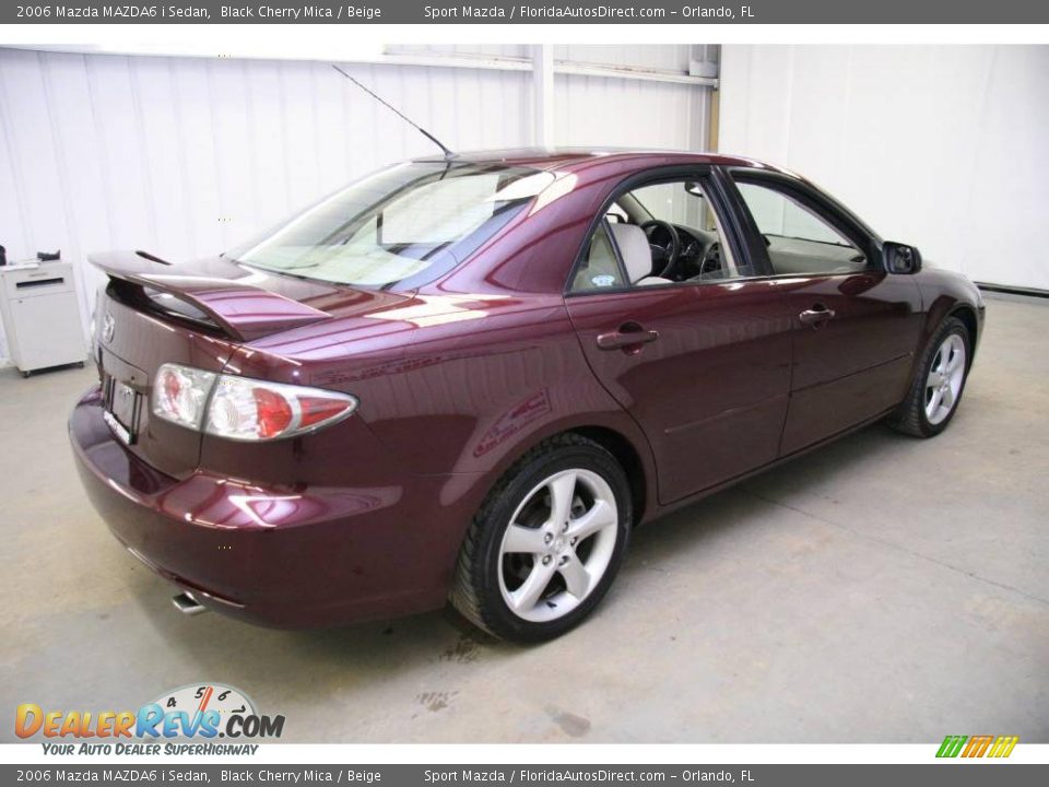 2006 Mazda MAZDA6 i Sedan Black Cherry Mica / Beige Photo #5