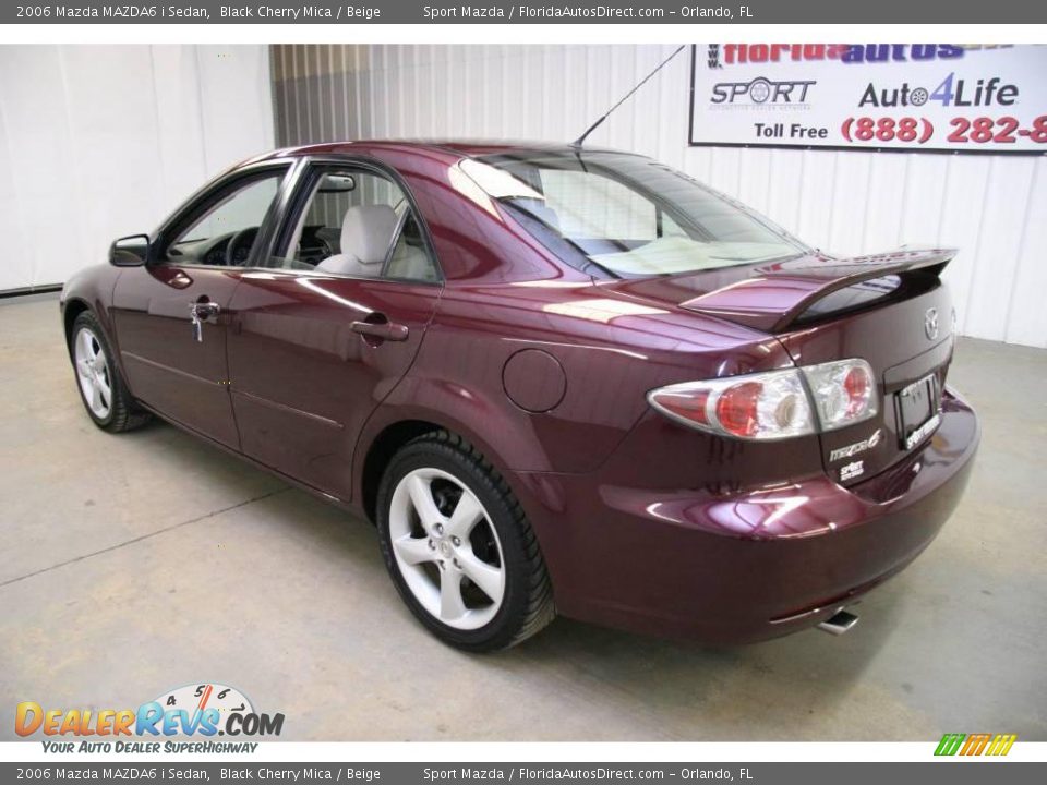 2006 Mazda MAZDA6 i Sedan Black Cherry Mica / Beige Photo #7
