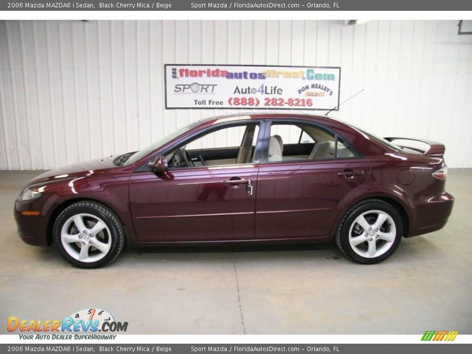2006 Mazda MAZDA6 i Sedan Black Cherry Mica / Beige Photo #8