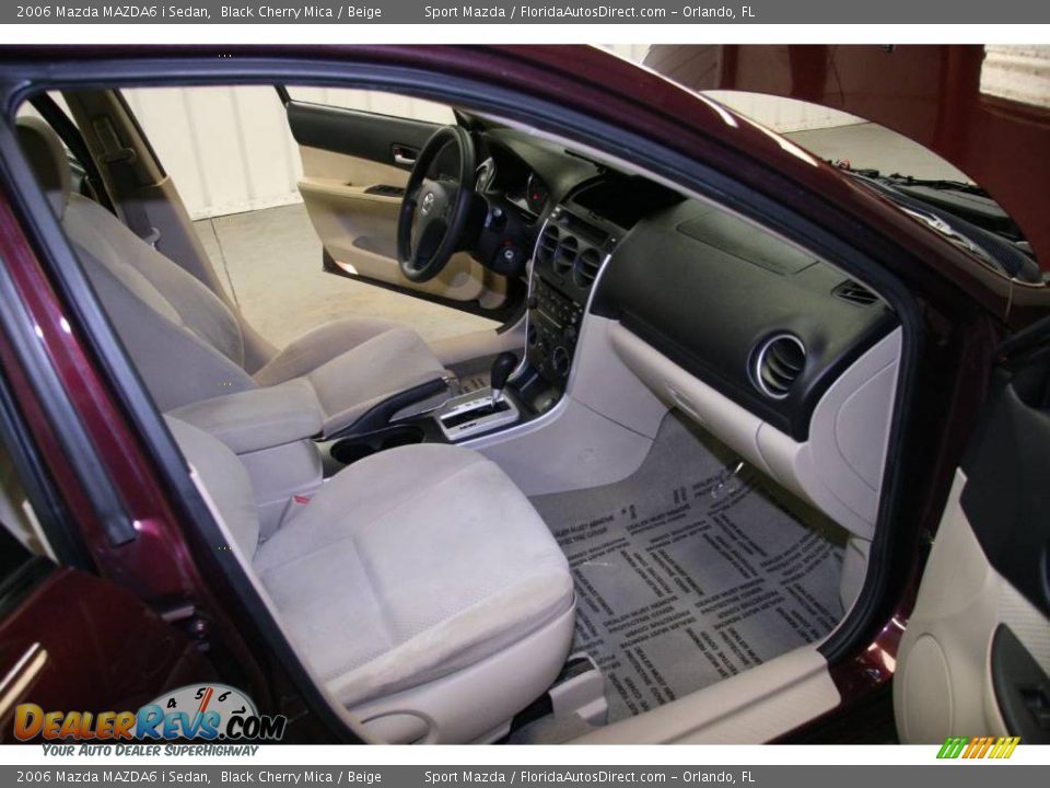 2006 Mazda MAZDA6 i Sedan Black Cherry Mica / Beige Photo #9