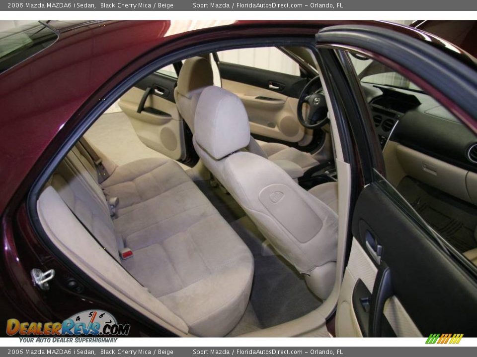2006 Mazda MAZDA6 i Sedan Black Cherry Mica / Beige Photo #10