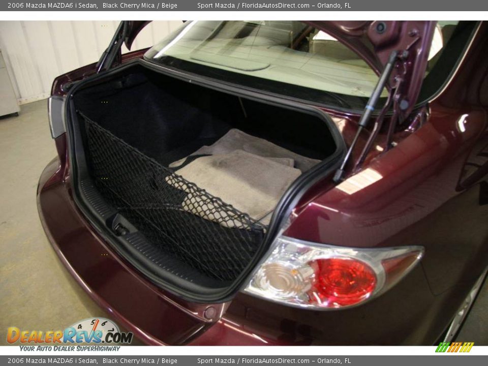 2006 Mazda MAZDA6 i Sedan Black Cherry Mica / Beige Photo #11