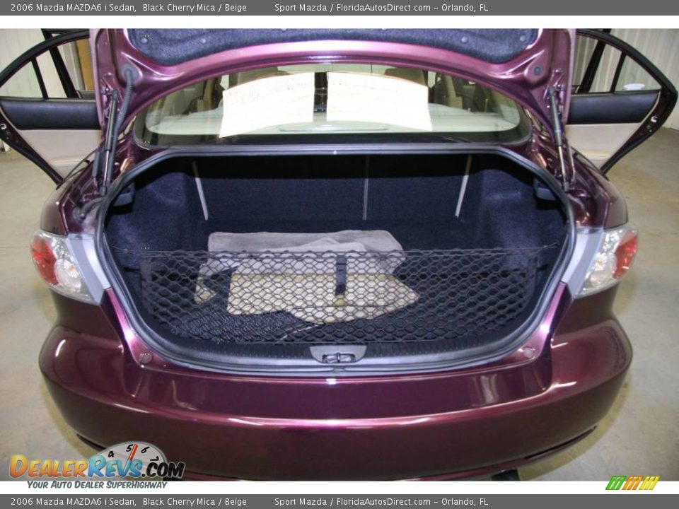 2006 Mazda MAZDA6 i Sedan Black Cherry Mica / Beige Photo #12