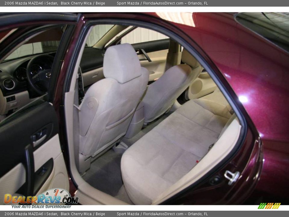 2006 Mazda MAZDA6 i Sedan Black Cherry Mica / Beige Photo #13